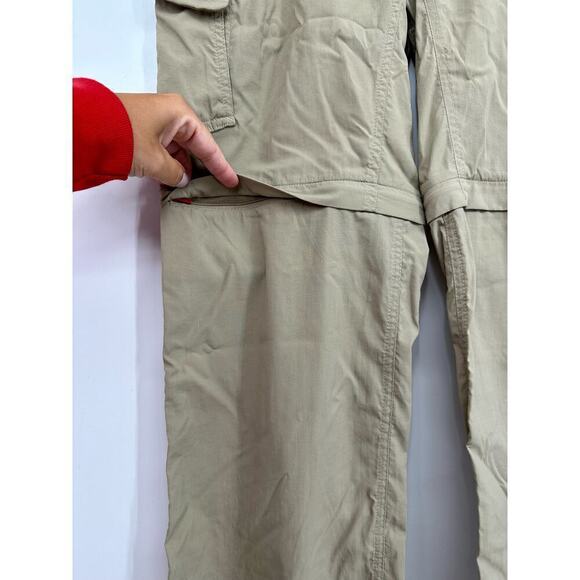 The North Face convertible cargo hiking pants Size 6 khaki - Picture 4 of 8